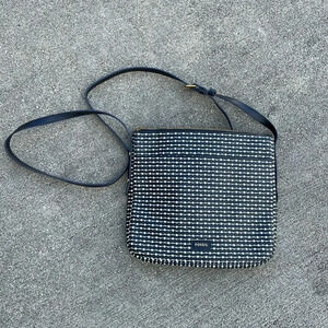 Fossil Crossbody Black White Geometric Fiona Gemma